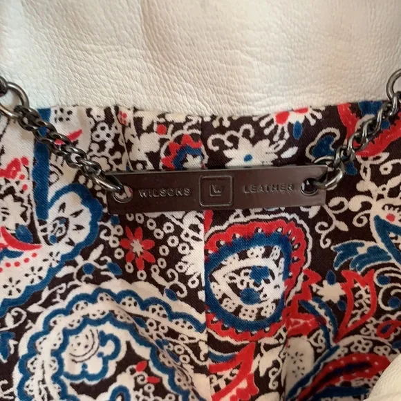 Wilson’s Leather cream motorcycle jacket. - Picture 7 of 7